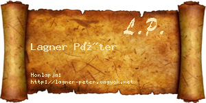 Lagner Péter névjegykártya